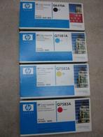 4 toners HP Q6470A-Q7581A-Q7582A-Q7583A voor de HP 3505-3800, Ophalen of Verzenden, Nieuw, Toner, HP ORIGINAL