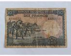 10 francs congo belge, Timbres & Monnaies, Billets de banque | Belgique, Enlèvement ou Envoi