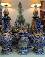 AWESOME COLLECTION COBALT BLUE GILDING GOLD 24 CARATS, Antiek en Kunst, Ophalen
