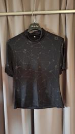 Dames blouse met rolkraag en glitter maat 40 nieuw, Kleding | Dames, Maat 38/40 (M), Zwart, Ophalen of Verzenden, Zo goed als nieuw