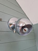 Paar Eyeball wandlampen in verchroomd metaal, 1970, Antiek en Kunst, Ophalen of Verzenden