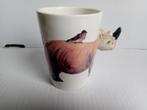 🦏 Tas kop animug - Neushoorn - Mok ( zeer zeldzaam dier ), Verzamelen, Ophalen of Verzenden, Zo goed als nieuw, Porselein, Kop en/of schotel