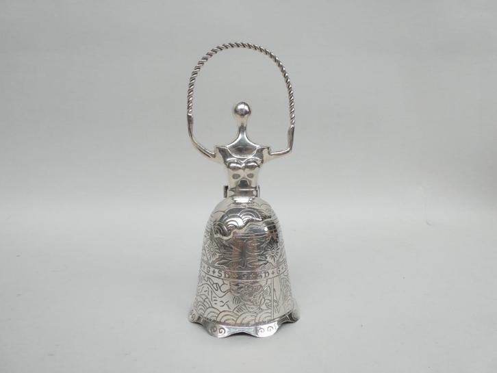 Zilveren "Dali" belletje, Antiek en Kunst, Antiek | Zilver en Goud, Zilver, Ophalen