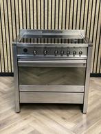 Smeg Inductie Fornuis + grote multifunctionele oven, Grill, Ophalen of Verzenden, Zo goed als nieuw, Gas