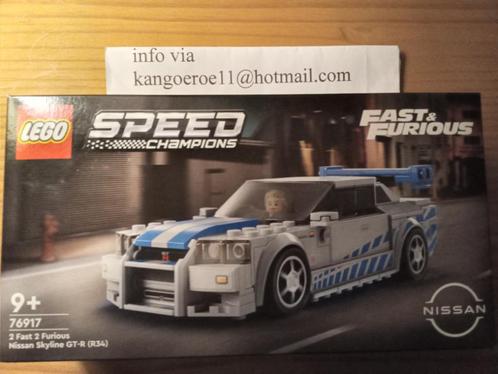 LEGO Speed Champions Nissan Skyline GT-R (R34) - 76917, Kinderen en Baby's, Speelgoed | Bouwstenen, Nieuw, Overige merken, Verzenden
