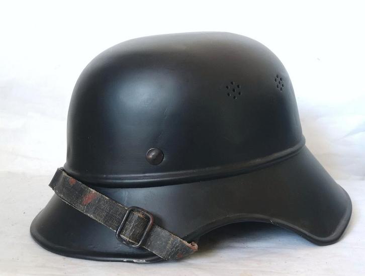 Duitse m38 Luftschutz helm 3-delig, Paul Diener Dresden, Verzamelen, Militaria | Tweede Wereldoorlog, Ophalen of Verzenden