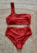 Bikini one shoulder koraal roestbruin bruin XS S z.g.a.n., Ophalen of Verzenden, Zo goed als nieuw, Bruin, Bikini