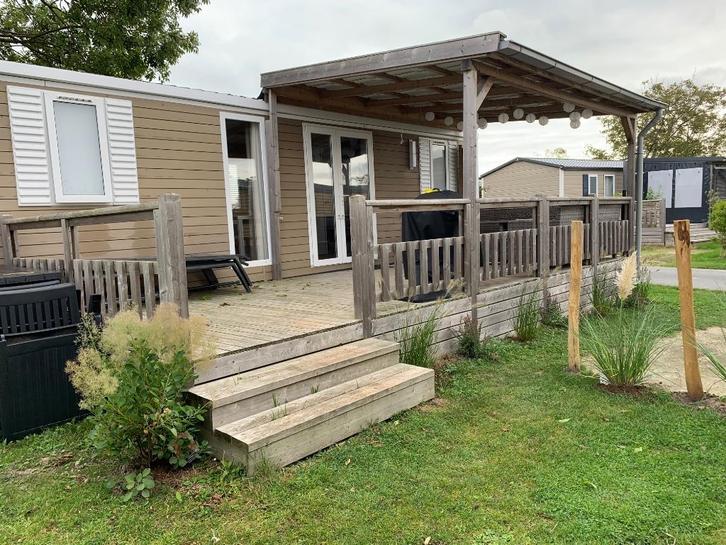 Genieten van uw eigen chalet dichtbij zee?, Caravans en Kamperen, Stacaravans, tot en met 6, Ophalen of Verzenden