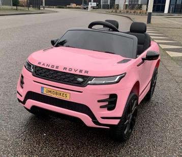 Range Rover Evoque 12v roze bluetooth Rc / Leder zitje/ RUBB