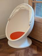 IKEA PS LÖMSK Draaifauteuil, wit, rood, Ophalen