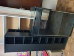 JVC hifi-kast met wielen + draaibare cd-standaard, Huis en Inrichting, Ophalen, Gebruikt