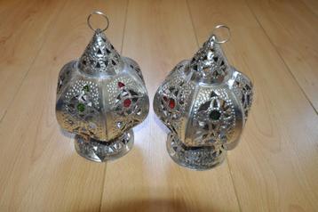 Lanternes/ photophores marocaines métal à strass beschikbaar voor biedingen