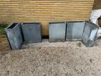 Kunststoffen plantenbakken betonlook 60x73x23, Ophalen, Kunststof, Gebruikt, Tuin