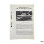 Kluwer | Opel Kadett B / Olympia | 1969-1971 | NL, Ophalen of Verzenden