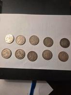 Franse munten 5 frank (10 zilveren munten ), Postzegels en Munten, Ophalen of Verzenden, Munten