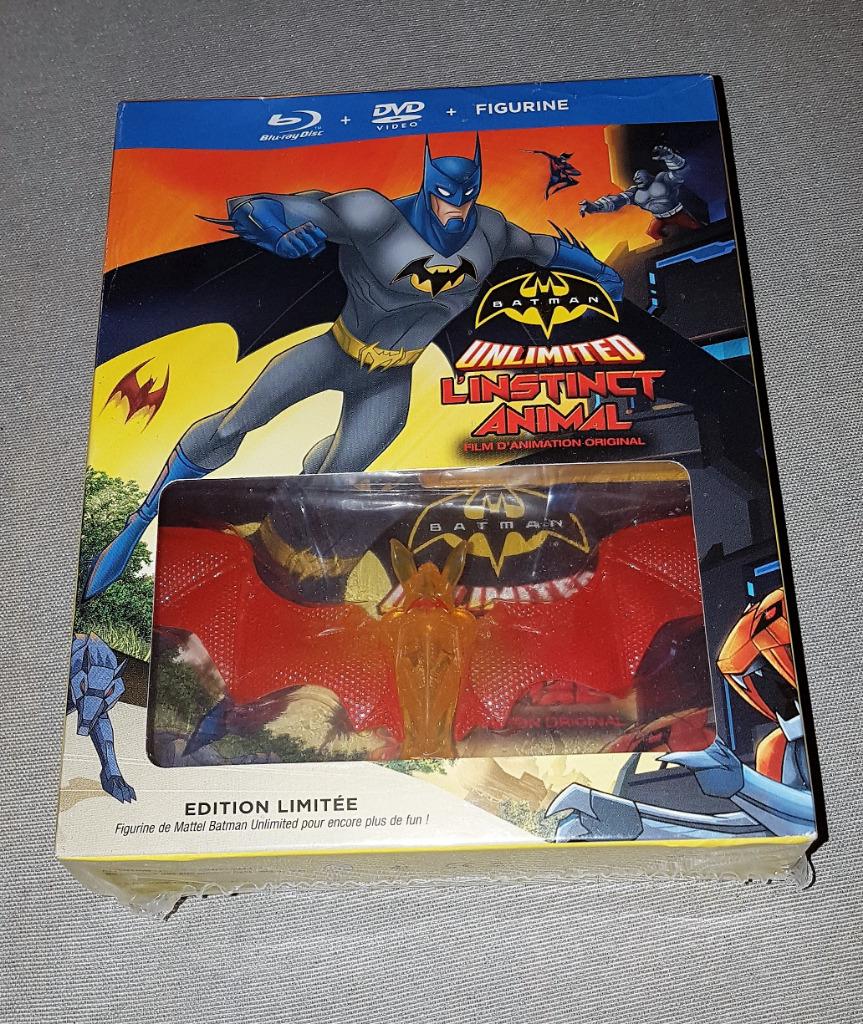 Blu-Ray Batman Unlimited : L'instinct animal + Figurine, Envoi, Neuf, dans son emballage