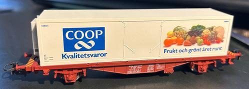 2601. Containerwagen SJ H0 Märklin „Coop”., Hobby en Vrije tijd, Modeltreinen | H0, Nieuw, Wagon, Märklin, Ophalen of Verzenden