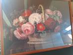Klassiek bloemstilleven – mand met rozen, Ophalen