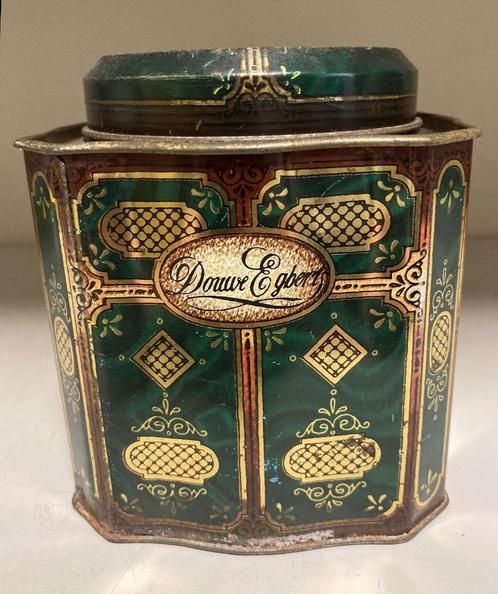 Vintage blikken doos Douwe Egberts Pickwick thee, Verzamelen, Blikken, Gebruikt, Thee, Douwe Egberts, Ophalen of Verzenden