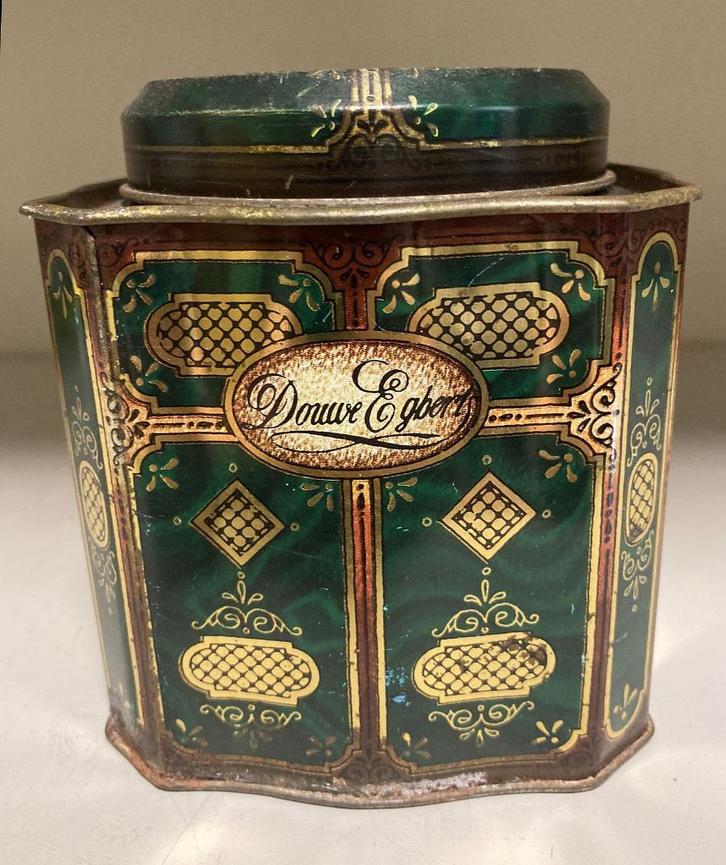 Vintage blikken doos Douwe Egberts Pickwick thee, Verzamelen, Blikken, Gebruikt, Thee, Douwe Egberts, Ophalen of Verzenden