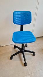 Bureaustoel, Ophalen, Zo goed als nieuw, Blauw, Bureaustoel