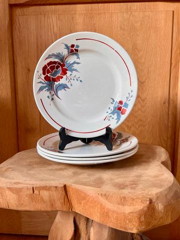 Set van 4 retro borden Nimy art deco spuitdecor beschikbaar voor biedingen