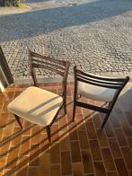 Set vintage stoelen, Huis en Inrichting, Stoelen, Ophalen, Gebruikt, Twee, Bruin