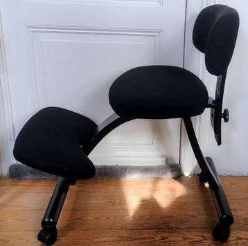 Ergonomische stoel Rybo zwart, Huis en Inrichting, Bureaustoelen, Zwart, Ophalen of Verzenden, Zo goed als nieuw, Bureaustoel