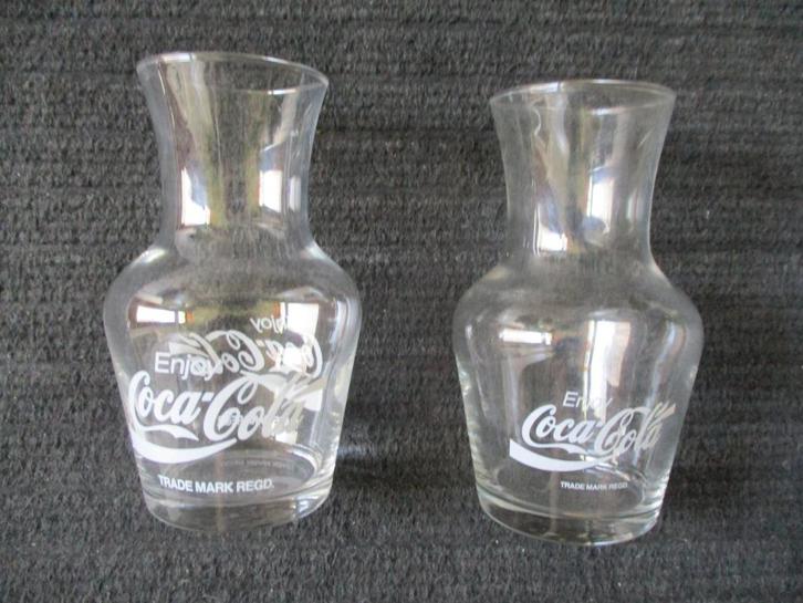 Lot van 2 stuks  zeldzame fijne KANNETJES  COCA -COLA, Verzamelen, Glas en Drinkglazen, Zo goed als nieuw, Overige typen, Ophalen of Verzenden