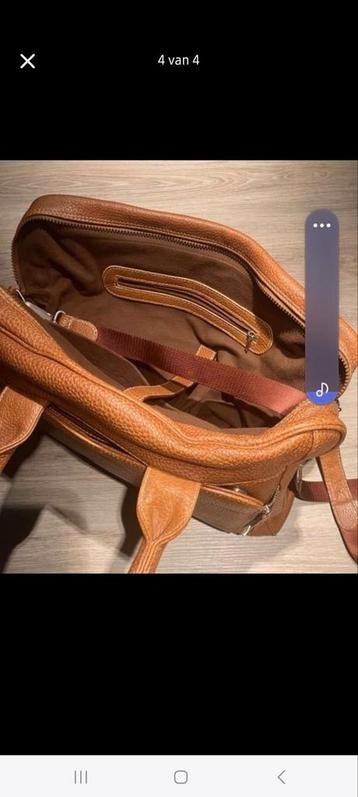 Sacoche et sacoche pour ordinateur portable en cuir de veau, Enlèvement, Comme neuf