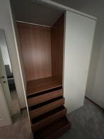 Kledingkast met schuiven 150 x 217 x 63, Modern design, Gebruikt, 100 tot 150 cm, Met hangruimte