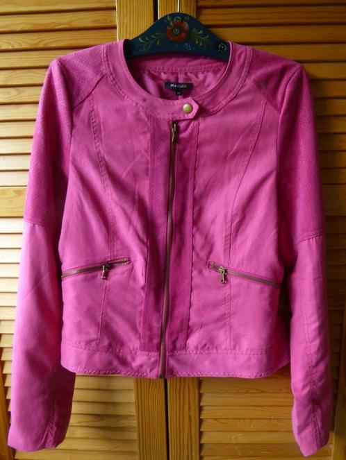 Morgan fuchsia/roze jasje/vestje (nog nieuw) - suède look, Kleding | Dames, Jasjes, Kostuums en Pakken, Nieuw, Jasje, Maat 38/40 (M)