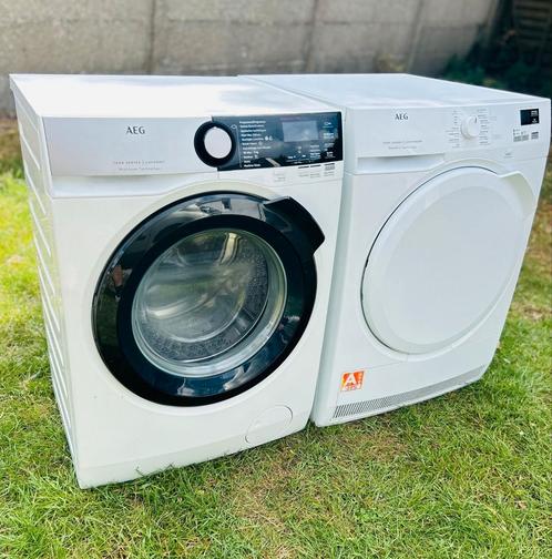 Wasmachine AEG ✅️ set wasmachine en droogkast 8kg, Elektronische apparatuur, Wasmachines, Zo goed als nieuw, Ophalen
