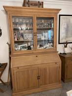 Eiken Vitrine kast, Huis en Inrichting, Ophalen, Zo goed als nieuw
