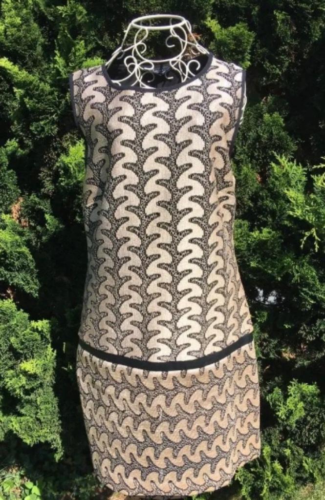 Robe de cocktail vintage « Ana Alcazar » noir/cognac Taille, Vêtements | Femmes, Habits de circonstance, Comme neuf, Robe de cocktail