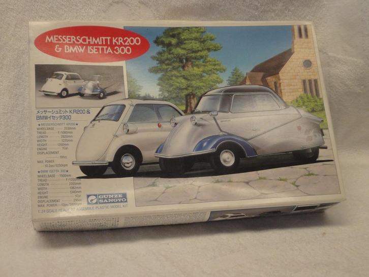 BMW Isetta 300 Gunze 1:24 Messerschmitt Kr200, Hobby en Vrije tijd, Modelauto's | 1:24, Gebruikt, Auto, Overige merken, Ophalen of Verzenden