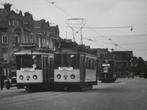 tramkaart 1937 Nederland, Verzamelen, Spoorwegen en Tram, Verzenden, Gebruikt, Tram, Kaart of Prent