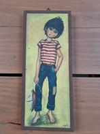 Vintage prent Big eye boy Idylle, Antiek en Kunst, Ophalen