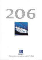 PEUGEOT 206, 4 brochures, Ophalen of Verzenden, Peugeot