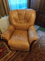 Lederen fauteuil, Ophalen, Gebruikt