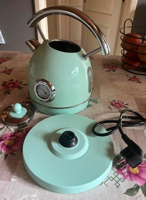 Retro turquoise waterkoker van MOA (1,8L), Elektronische apparatuur, Waterkokers, Gebruikt, Ophalen
