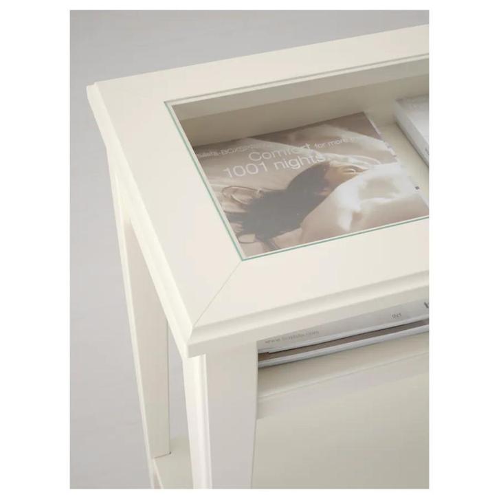 LIATORP SIDETABLE 133 X 37 CM. GRIJS/GLAS IKEA, Huis en Inrichting, Tafels | Salontafels, Nieuw, 50 tot 75 cm, Minder dan 50 cm