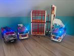 Playmobil Brandweer kazerne & 3 voertuigen, Comme neuf, Enlèvement ou Envoi
