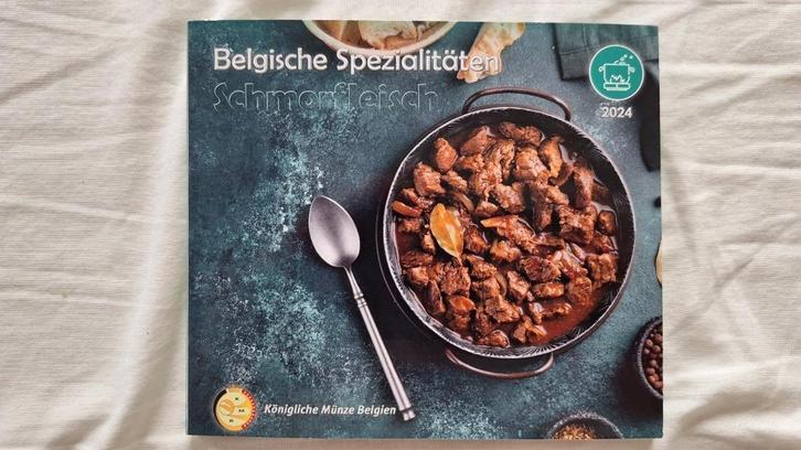 België BU set 2024: Belgische Spezialitäten - Stoofvlees, Postzegels en Munten, Munten | Europa | Euromunten, Setje, Overige waardes