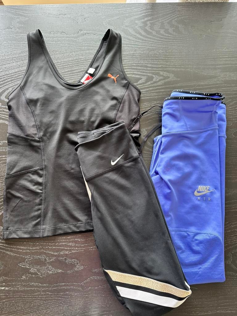 Lot sport : Débardeur Puma & 2 leggings Nike, Kleding | Dames, Sportkleding, Ophalen of Verzenden, Blauw, Yoga
