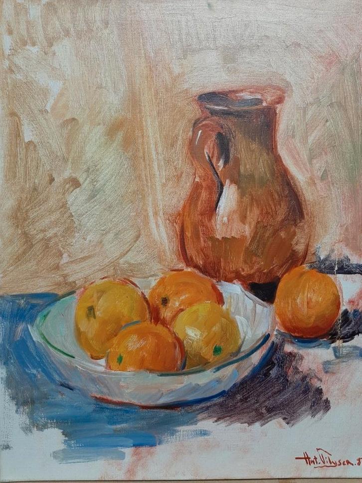 Schilderij Antoon Pyliser   "Modern stilleven" 50x60, Antiek en Kunst, Kunst | Schilderijen | Modern, Ophalen of Verzenden