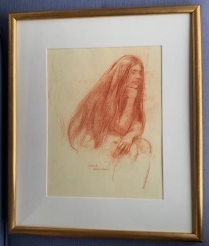 Beschaafd vrouwelijk naakt - Sierk Schröder (1903-2002), Antiek en Kunst, Kunst | Schilderijen | Klassiek, Ophalen of Verzenden