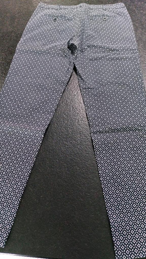 Donkerblauwe damesbroek, Blauw, Lang, Gedragen, Ophalen