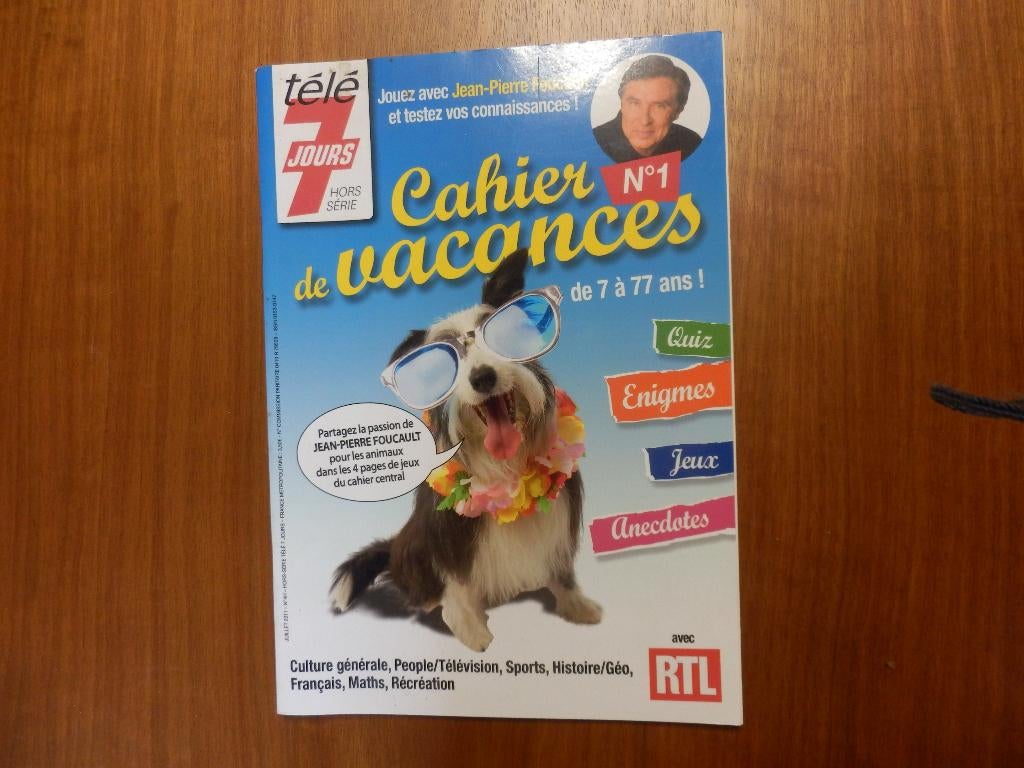 (82) -cahier de vacances de 7 a 77 ans - neuf -, Livres, Loisirs & Temps libre, Neuf, Autres sujets/thèmes, Convient aux enfants