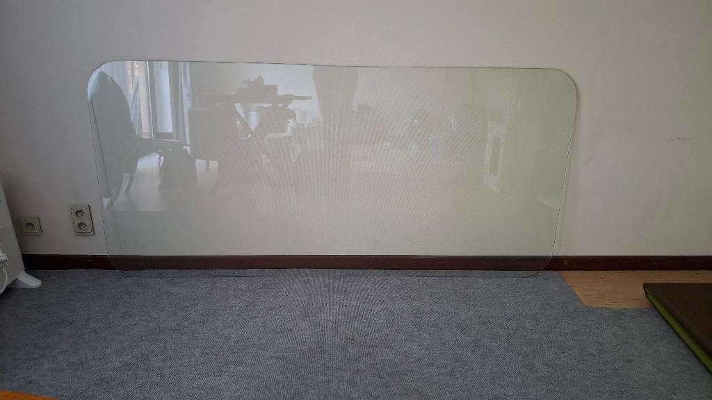Glasplaat voor salontafel of terrastafel, Ophalen, Gebruikt, 50 tot 100 cm, Glas